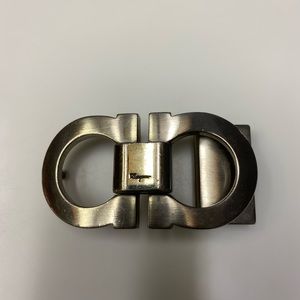Salvatore Ferragamo Authentic Silver Gancini buckle only Pre Owned